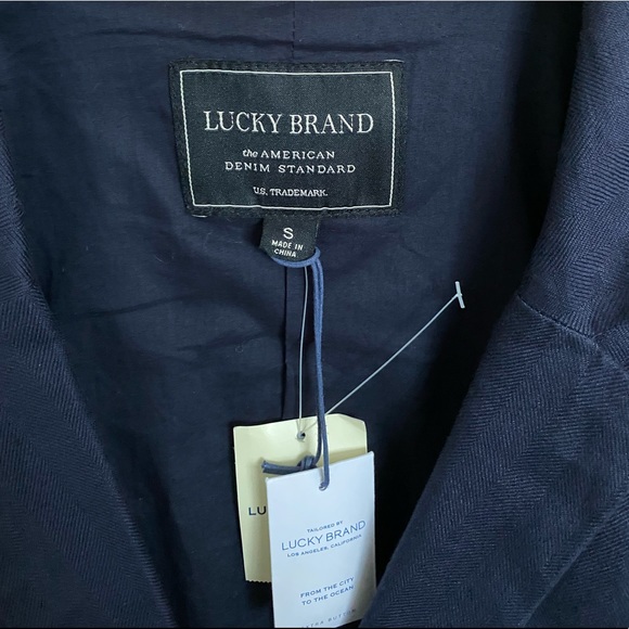 NWT LUCKY BRAND Lined Linen Blazer - Picture 5 of 7